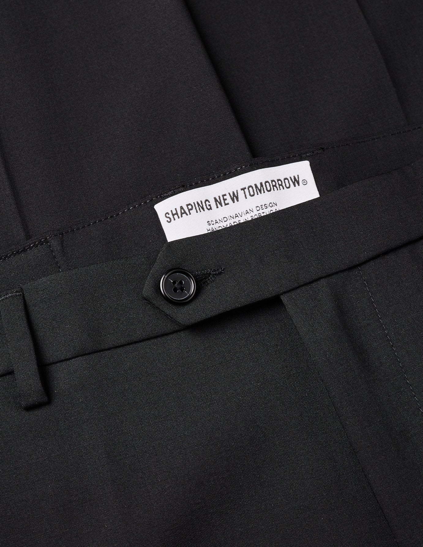 Tech Wool Suit Pants Regular Black